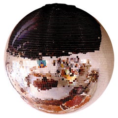 Large High Quality Vintage Mirrored Disco Ball