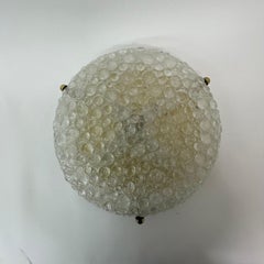 Große Hillebrand Deckenleuchte Murano Glas, 1970er Jahre Deutschland