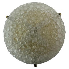 Large Hillebrand flush mount ceiling lamp murano glass , 1970’s Germany