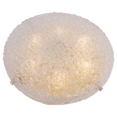 Gran empotrable Hillebrand de cristal helado, Alemania, años 70 Gran empotrable Hillebrand de cristal helado, Alemania, años 70