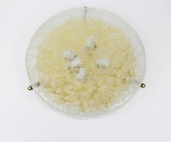 Large Hillebrand Flush mount Murano Glass , Germany, 1970s