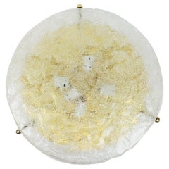 Large Hillebrand Flush mount Murano Glass , Germany, 1970s