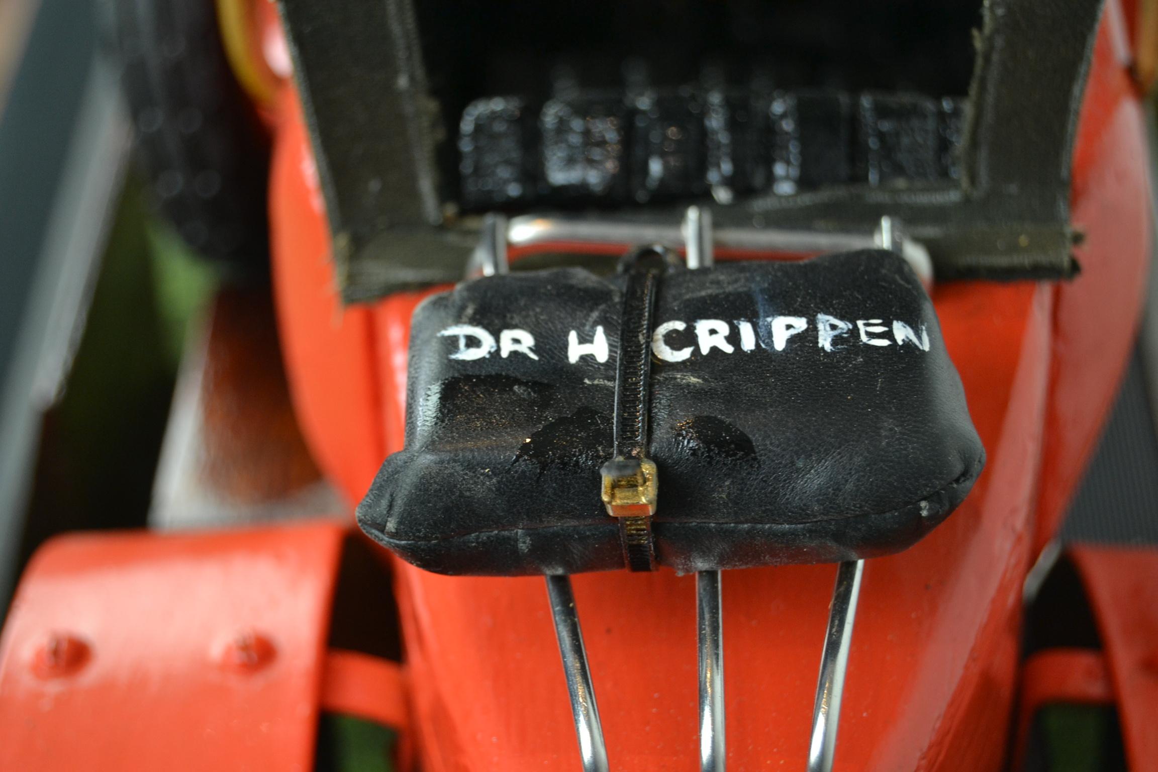 Metal Large Hillman 8.9 Hp 1913 Model Car of Dr. H. Crippen, Handcrafted, 1960s