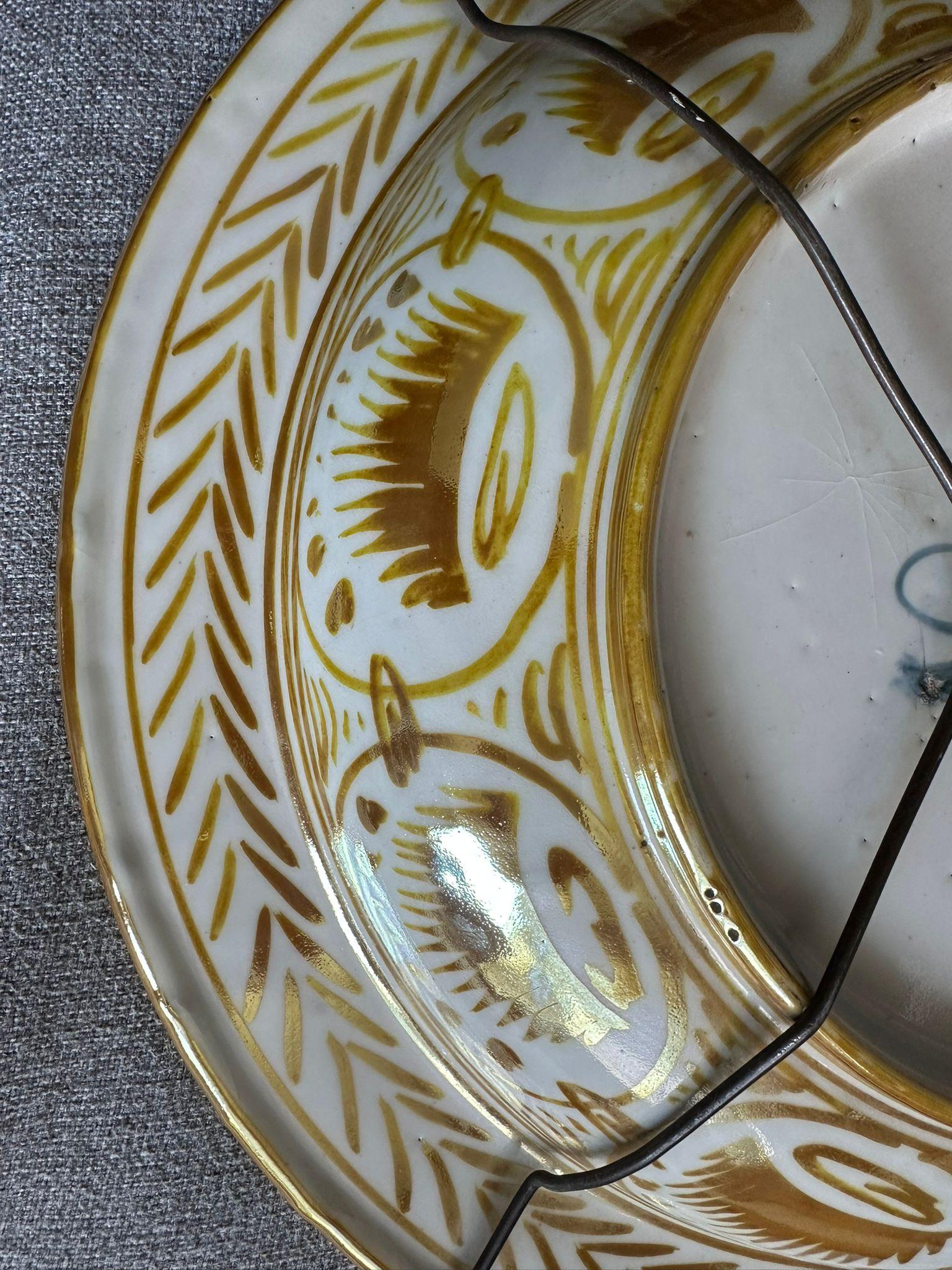 Majolica Grande piatto di terracotta ispano-moresco, XVIII secolo in vendita