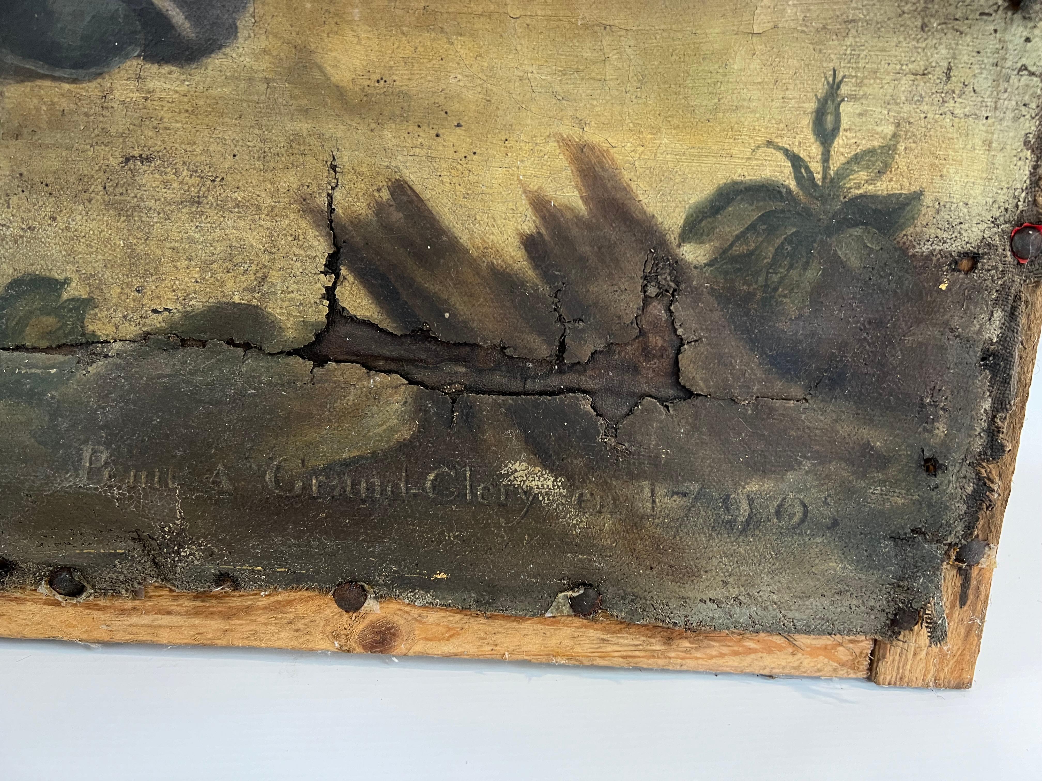 Large Historic 18th-Century Painting of Saint Eligius from 1790 For Sale 10