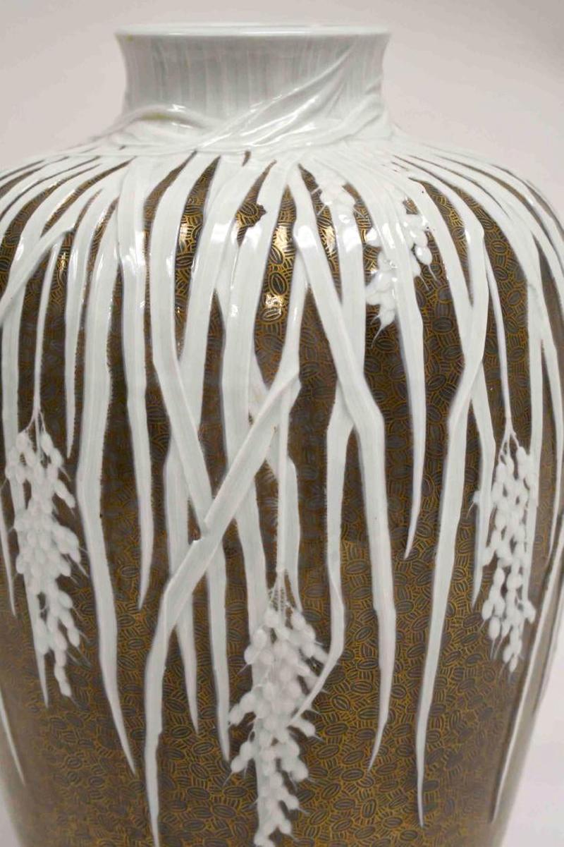 Japanese Large Historical Presentation Porcelain Vase Meiji