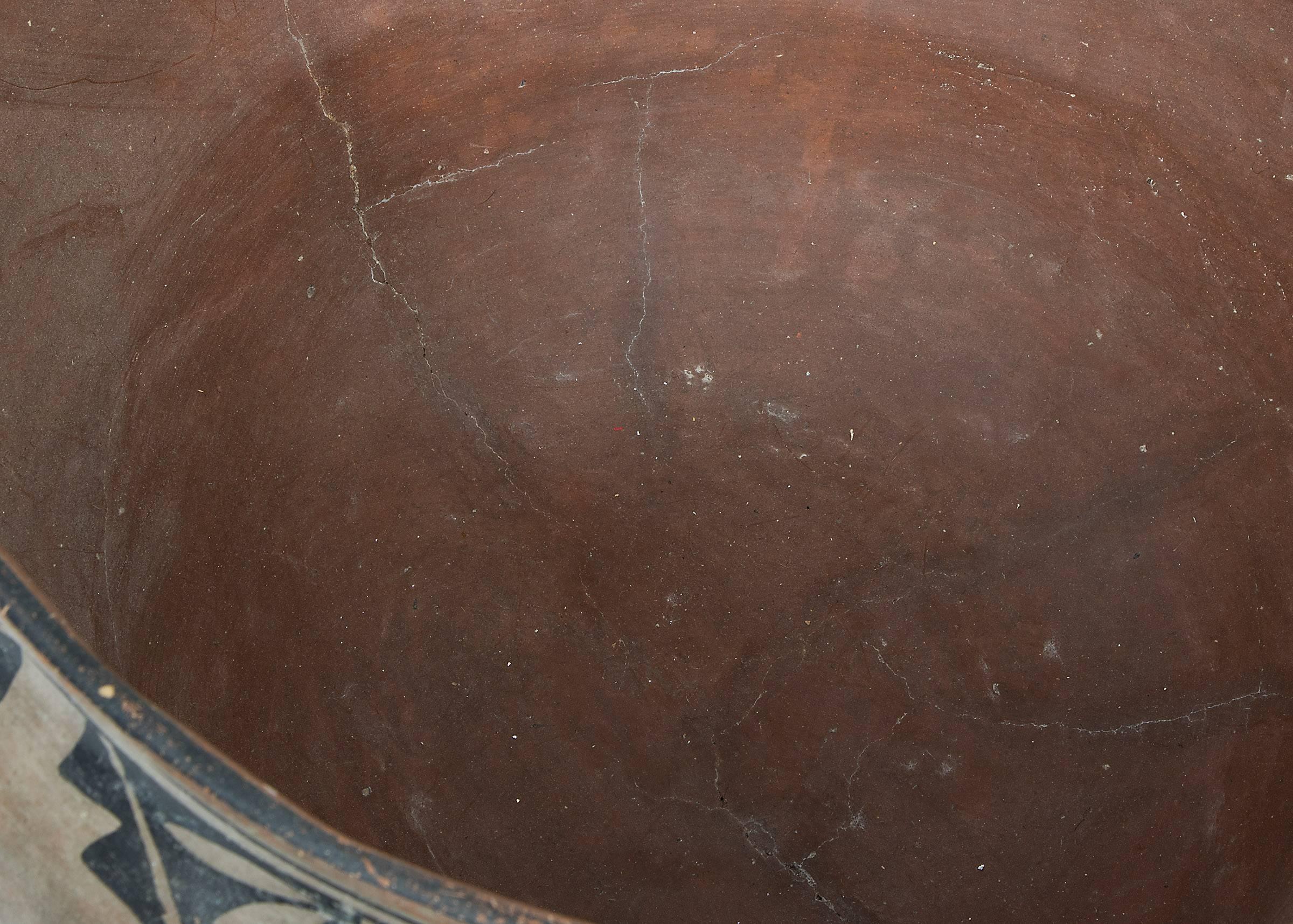 Hand-Crafted Large Historical Pueblo Pottery Dough Bowl, Cochiti, circa 1920