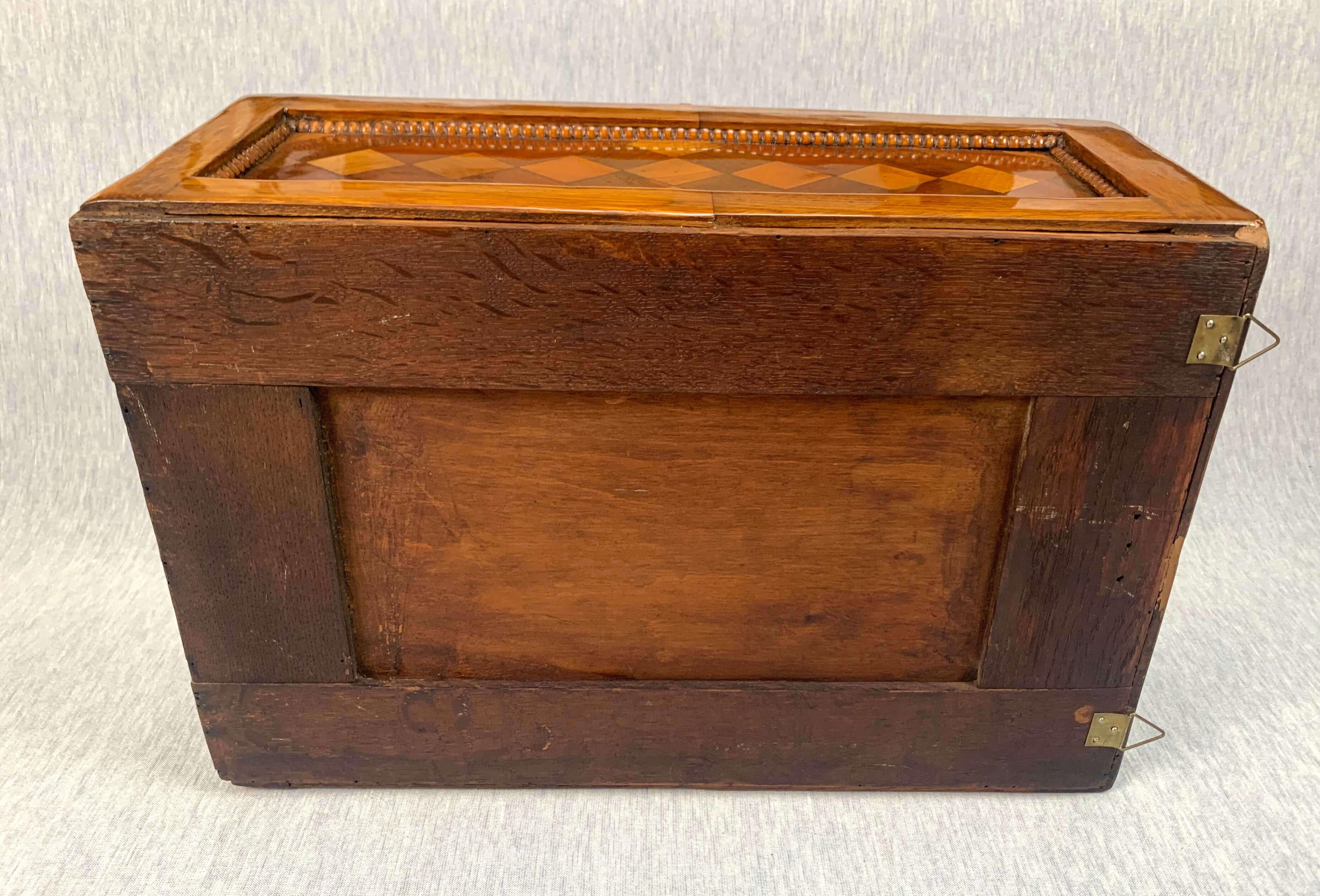 Large Historicism Box, Different Hardwoods, South Germany, circa 1860-1880 7