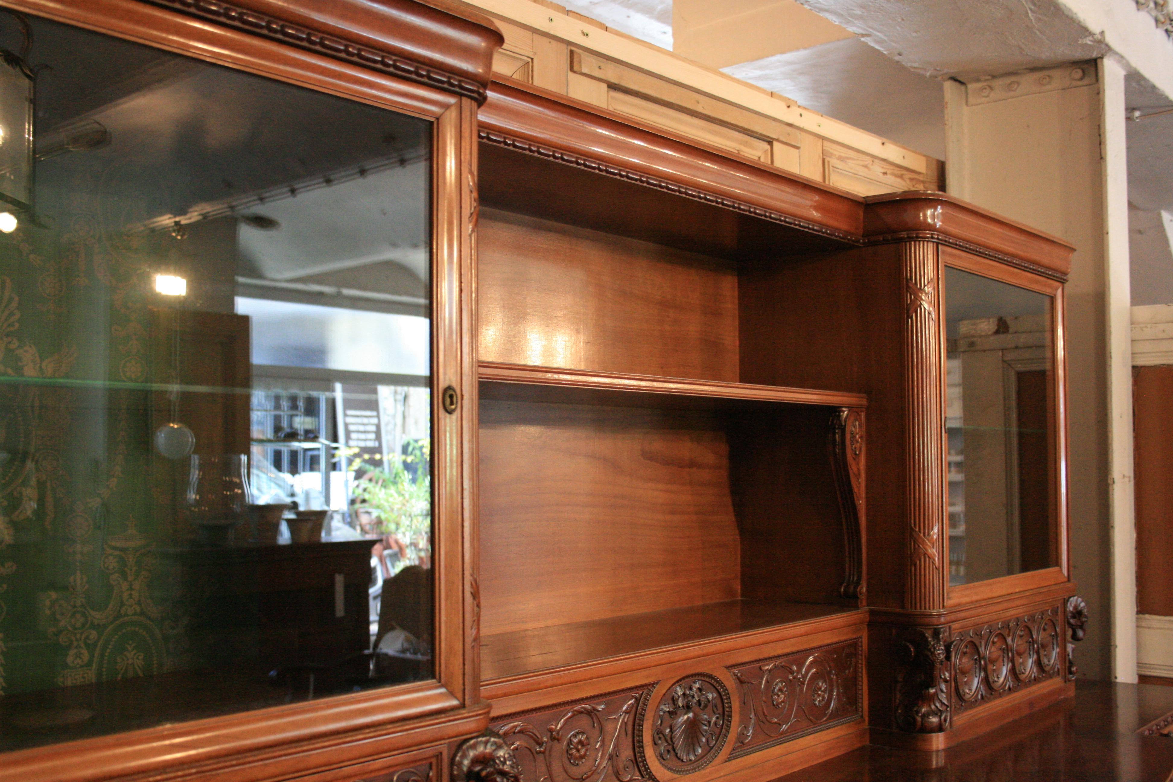 Large Historicism Style Pomp Buffet, Nutwood, Germany, circa 1920 8