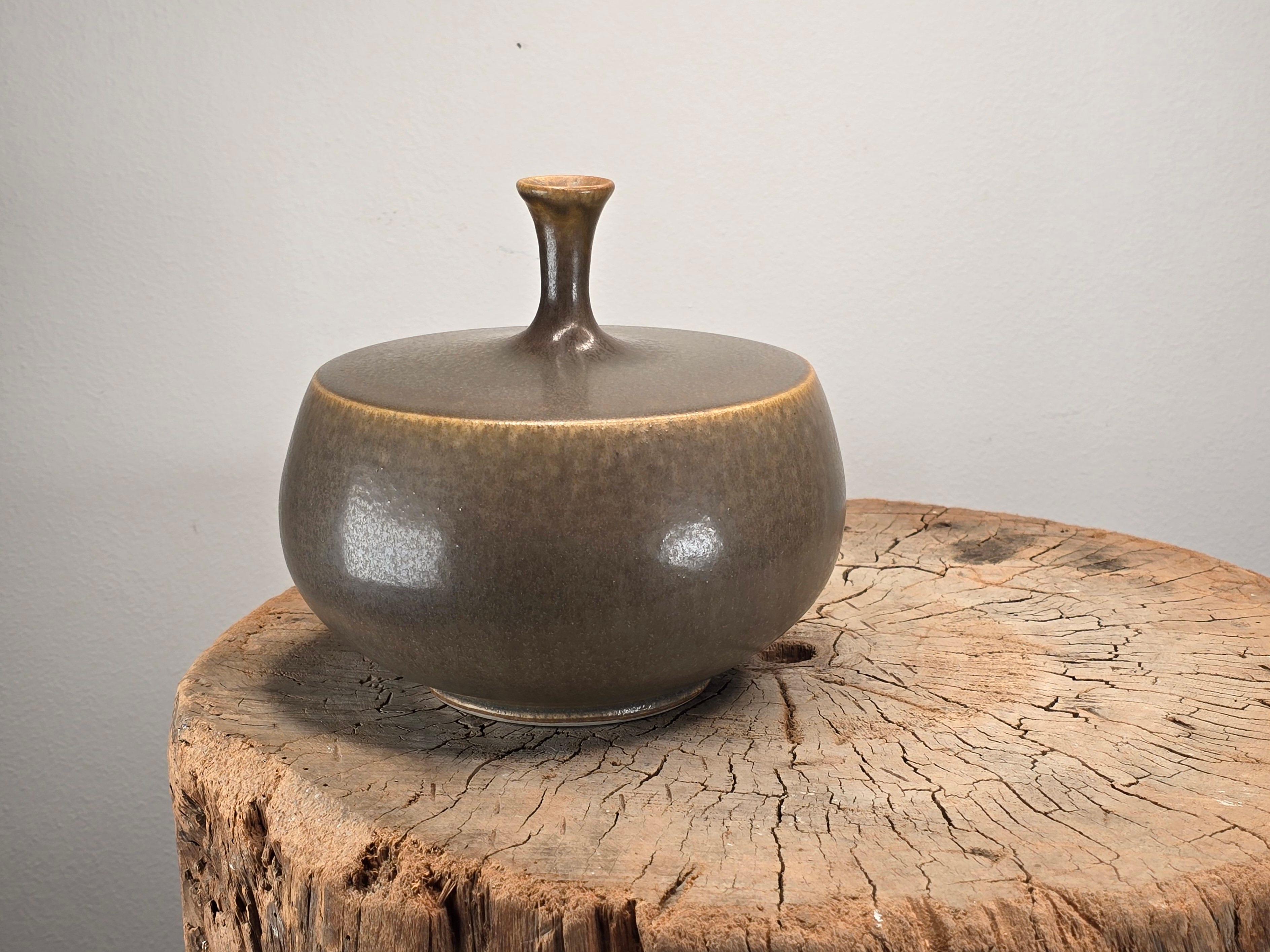 Danish Large Höganäs Vase attributed to Leif Svensson For Sale