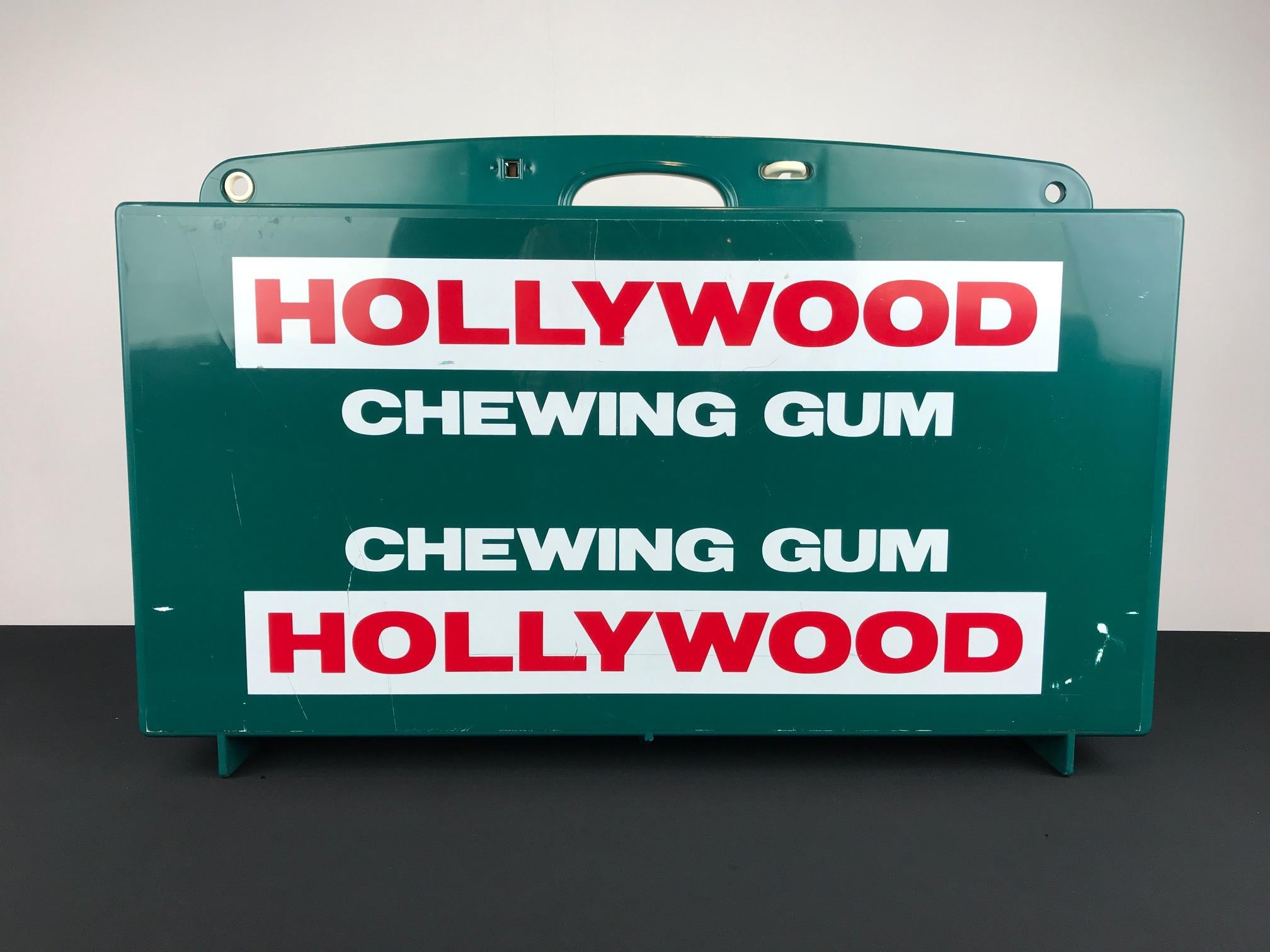Large Hollywood Chewing Gum Advertising Display Suitcase For Sale 9