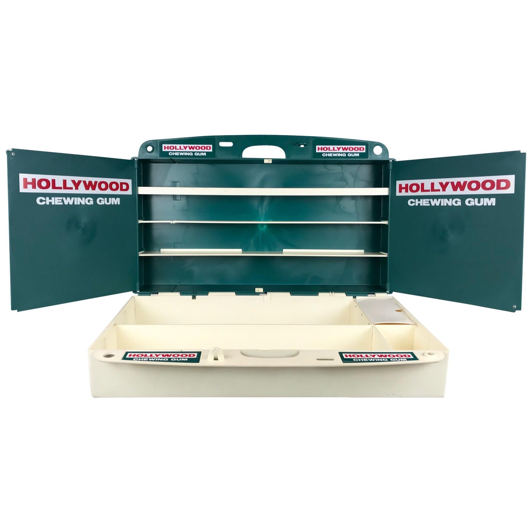 Large Hollywood Chewing Gum Advertising Display Suitcase For Sale