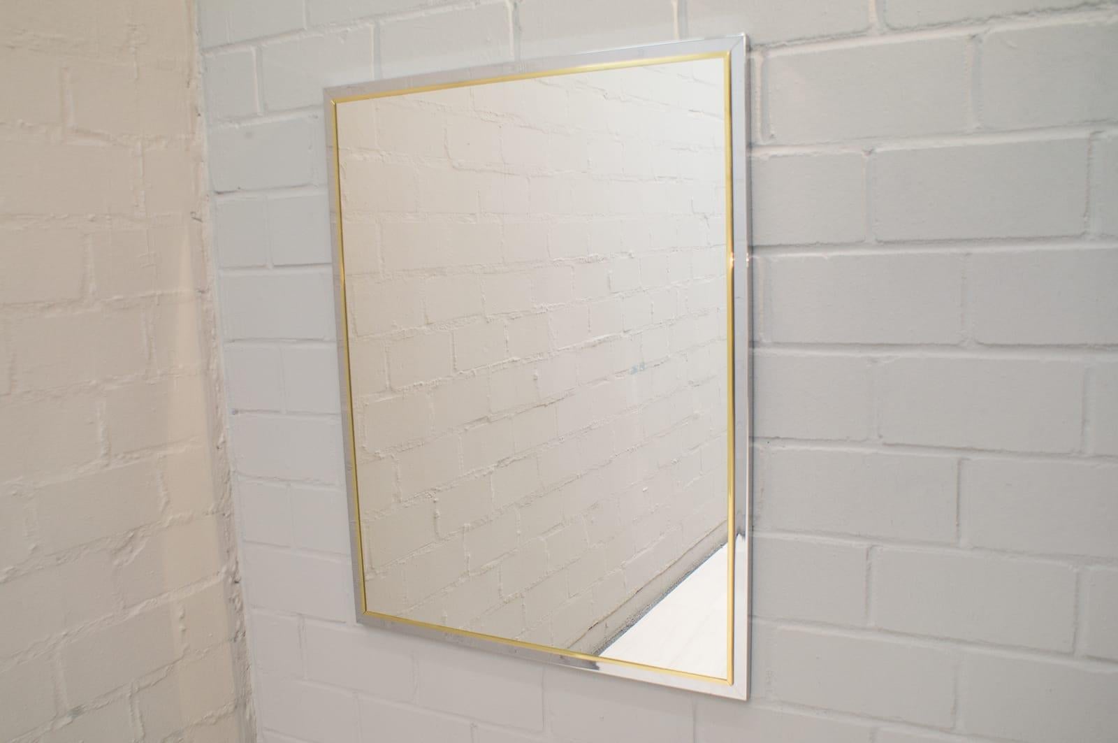 Large Hollywood Regency Bicolor Wall Mirror in the Style of Maison Jansen, 1960s In Good Condition In Nürnberg, Bayern