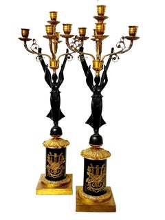Large Hollywood Regency Candlesticks