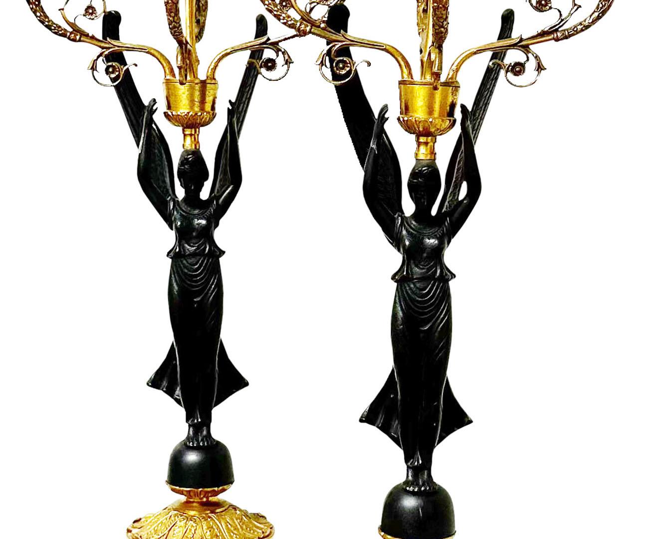 Large Hollywood Regency Candlesticks In Good Condition For Sale In Tampa, FL