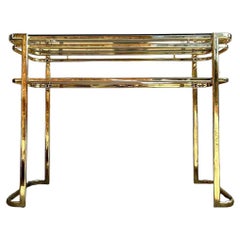 Large Hollywood Regency Console Table by Milo Baughmann for Morex, Italy 1970s