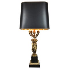 Large Hollywood Regency Deknudt Table Lamp, 1970s