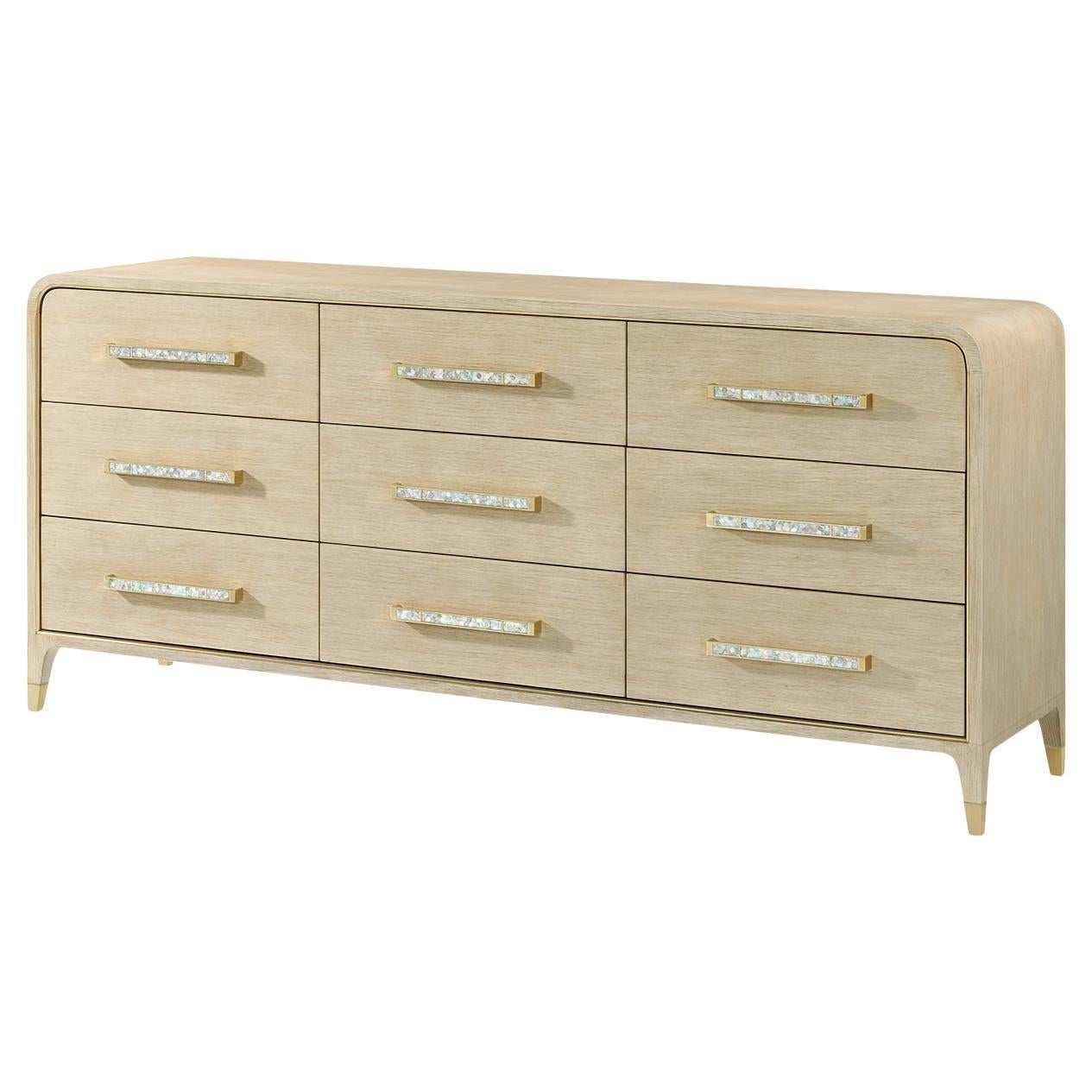 Large Hollywood Regency Dresser - Light Finish