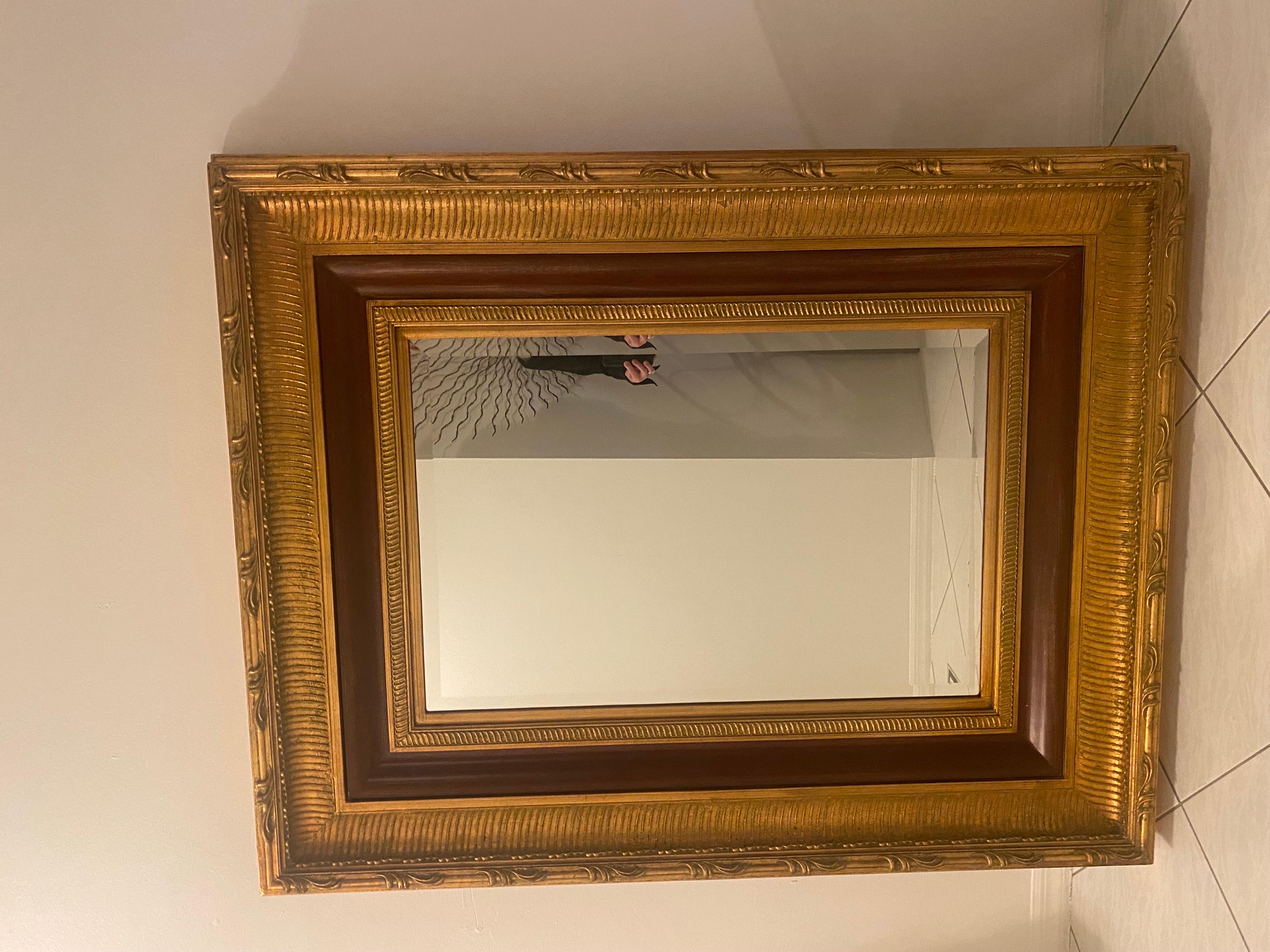 Large Hollywood Regency Gilded Wood Mirror For Sale 9