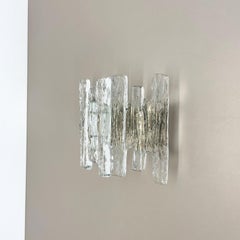 Große große Hollywood-Regency-Wandleuchte aus Eisglas von J. T. Kalmar Lights, 1960er Jahre