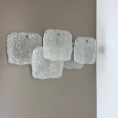 Große große Hollywood-Regency-Wandleuchte aus Eisglas von J. T. Kalmar Lights, 1960er Jahre