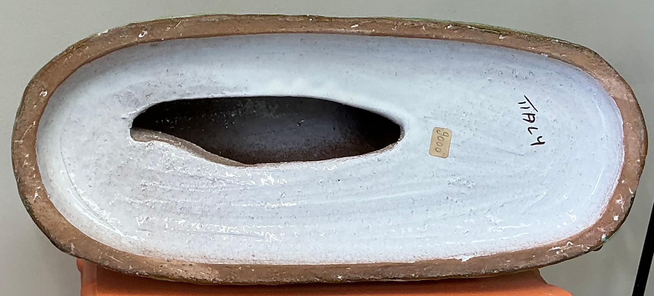Figurita grande de cebra de cerámica de terracota italiana Hollywood Regency Terracota en venta