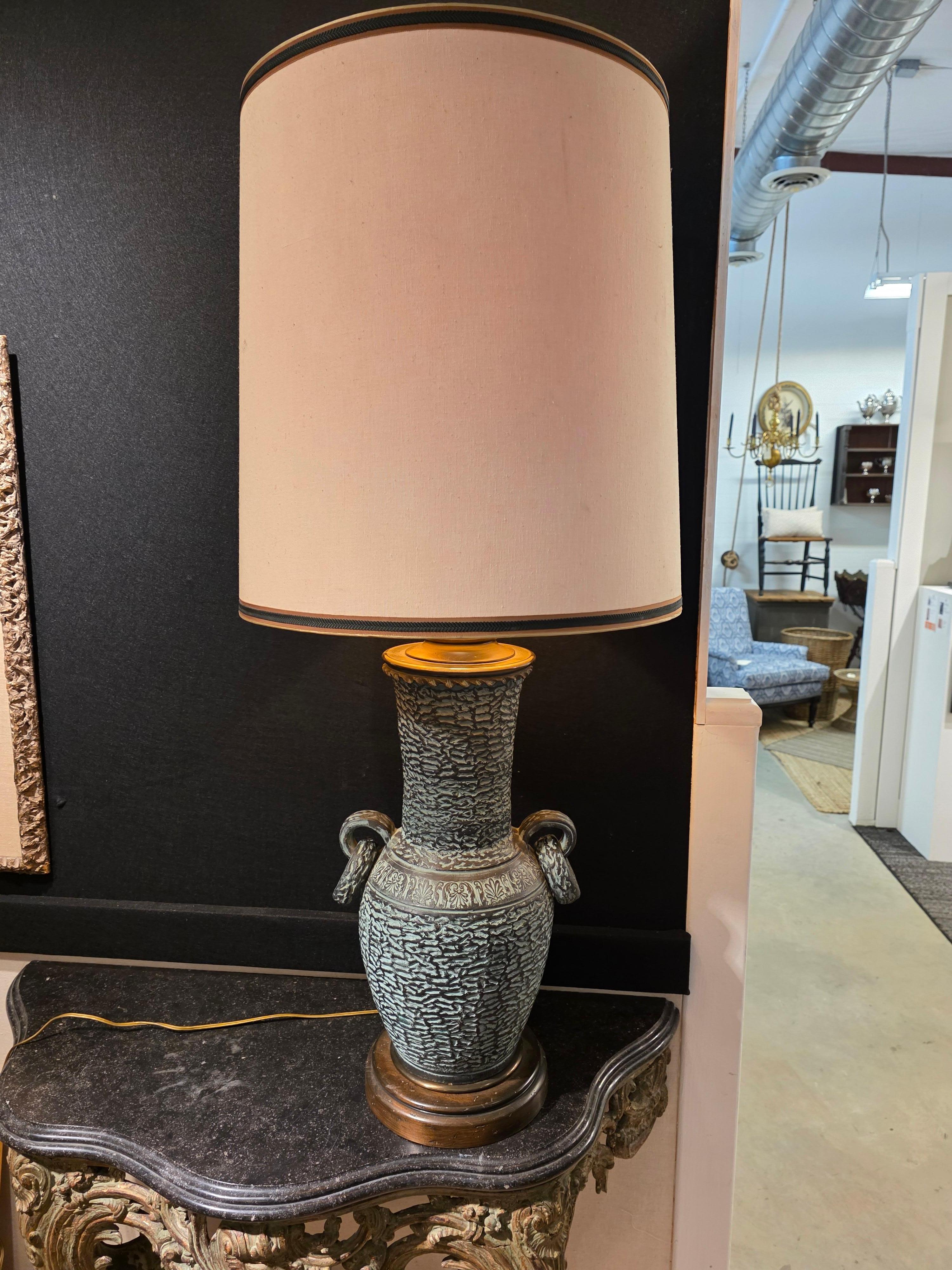American Large Hollywood Regency Lamp Circa 1950's For Sale