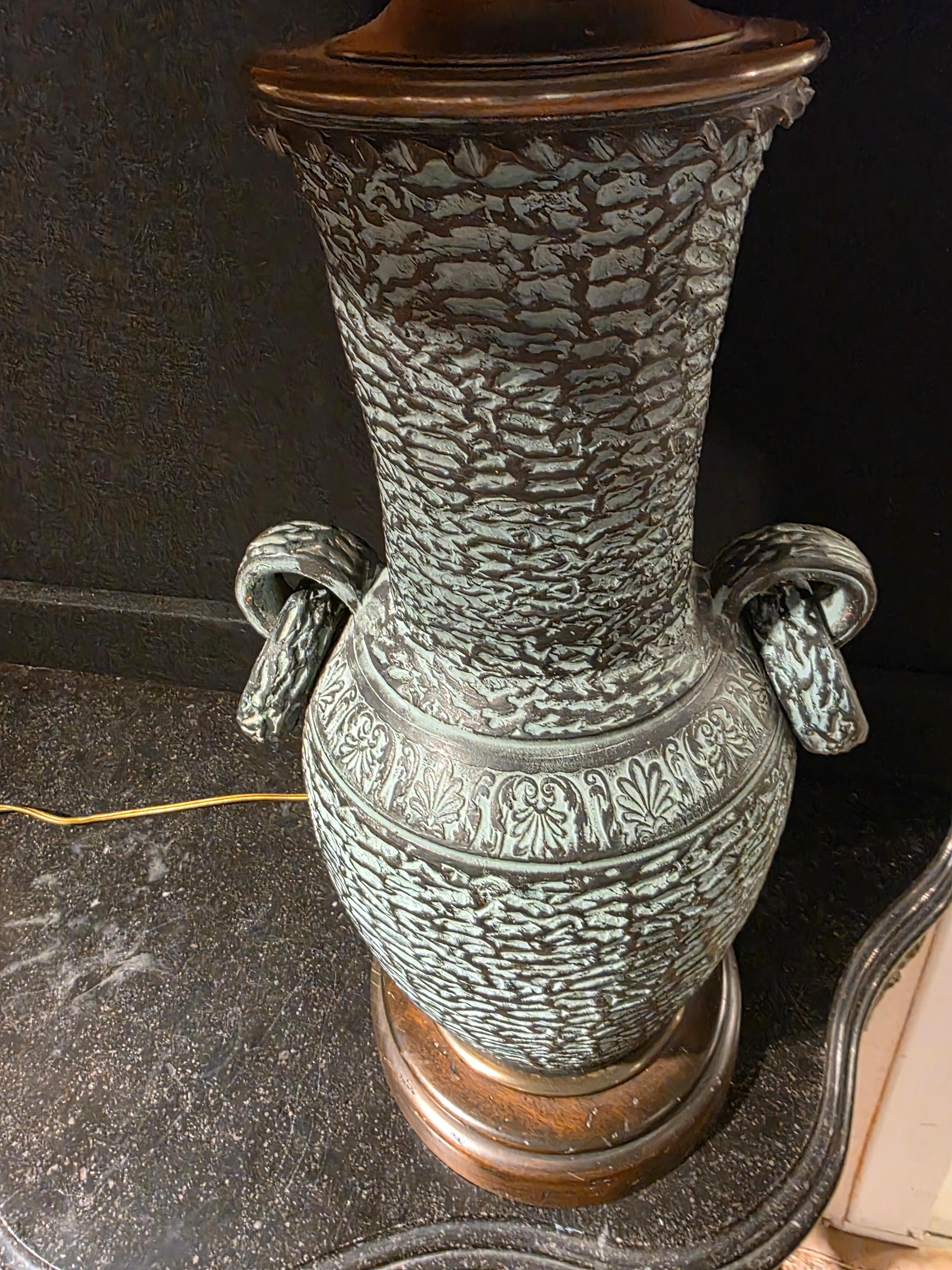 Large Hollywood Regency Lamp Circa 1950's For Sale 1