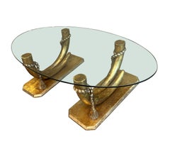 Used Large Hollywood Regency Occasional Table
