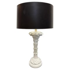 Große Hollywood Regency Palm Fronds-Lampe im Serge Roche-Stil
