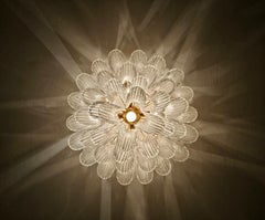 Large Hollywood Regency Petal Chandelier done in Murano Glass, Italy 1960s