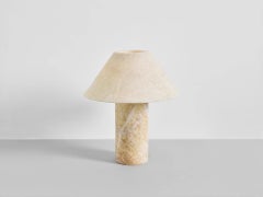 Contemporary Large Honey Onyx Pillar Lamp by Henry Wilson