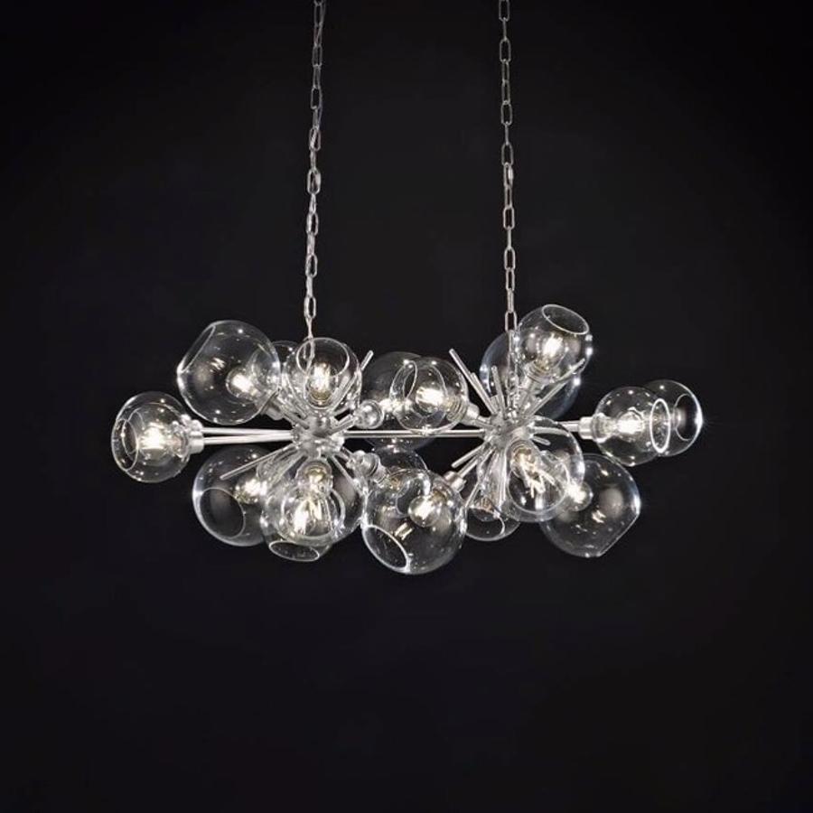 Brazilian Large Horizontal Duo  - Blown Glass Pendant Lamp