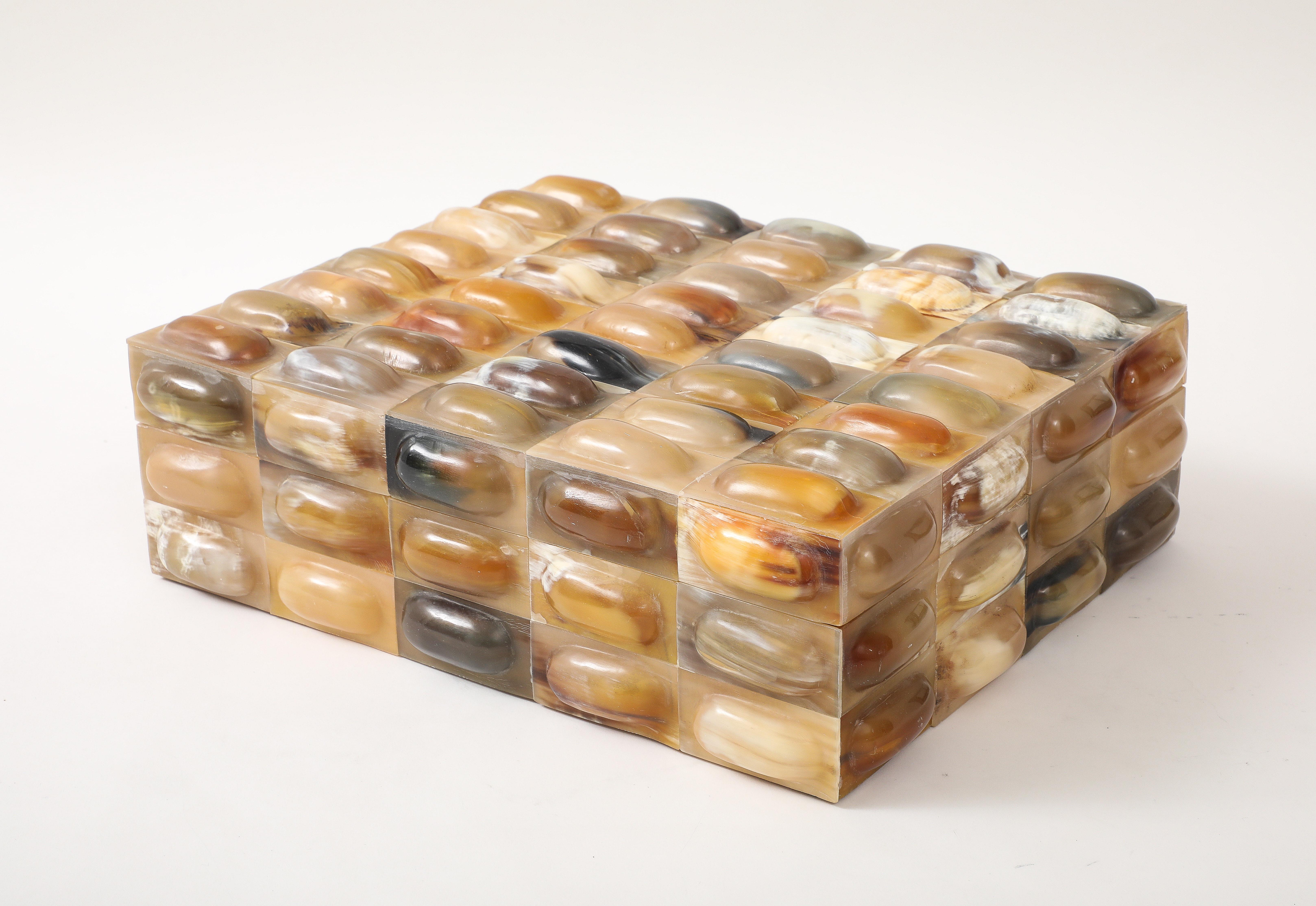Caja de azulejos ovalada de cuerno grande en Nuevo estado para la venta en New York, NY