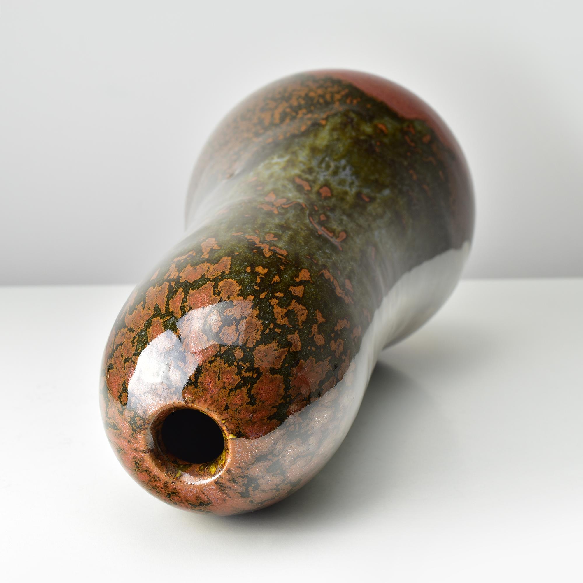 Jarrón grande de Studio Pottery de Horst Kerstan firmado y fechado en 1979 Gres esmaltado en venta 2