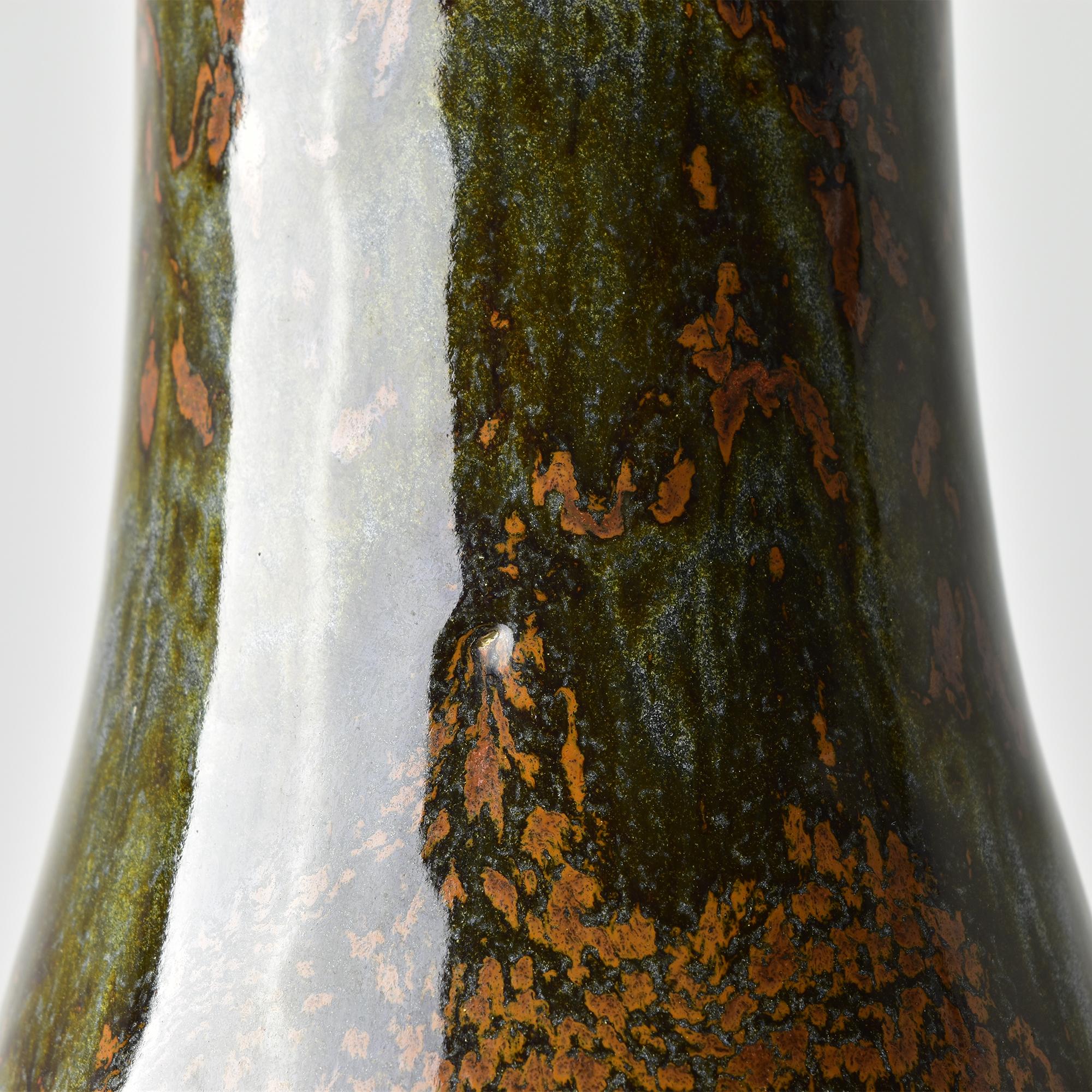 Jarrón grande de Studio Pottery de Horst Kerstan firmado y fechado en 1979 Gres esmaltado en venta 4