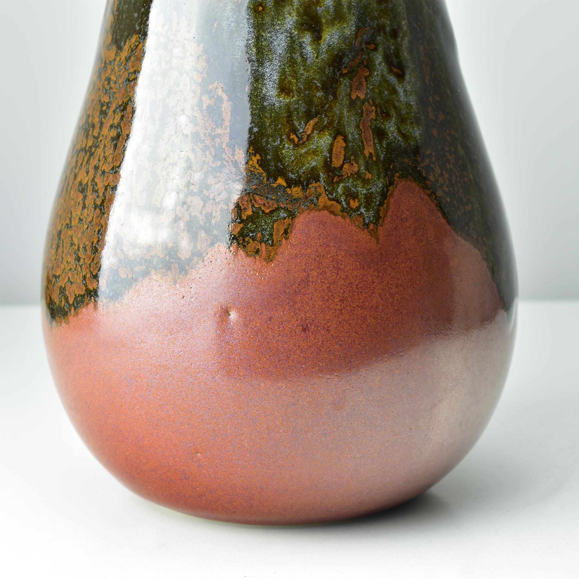 Jarrón grande de Studio Pottery de Horst Kerstan firmado y fechado en 1979 Gres esmaltado en venta 1