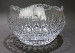 Large House of Igor Carl Fabergé Cut Crystal Bowl, Signed