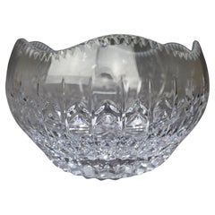 Large House of Igor Carl Fabergé Cut Crystal Bowl, Signed