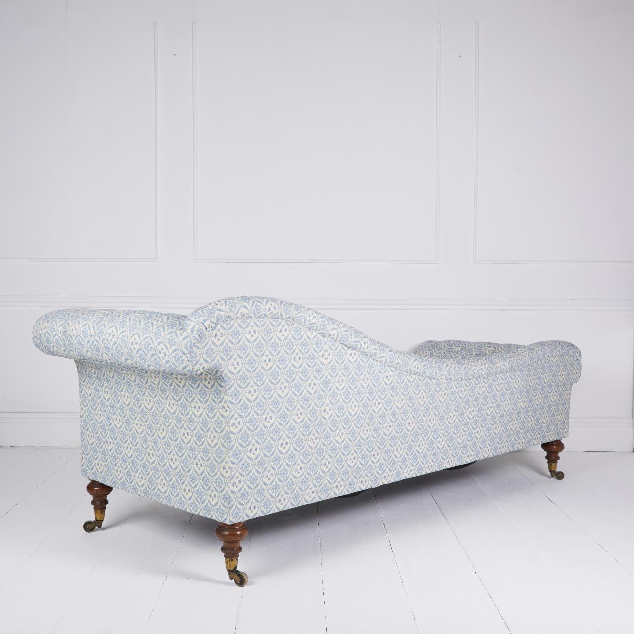 Gran sofá chaise longue Howard and Sons en venta 3