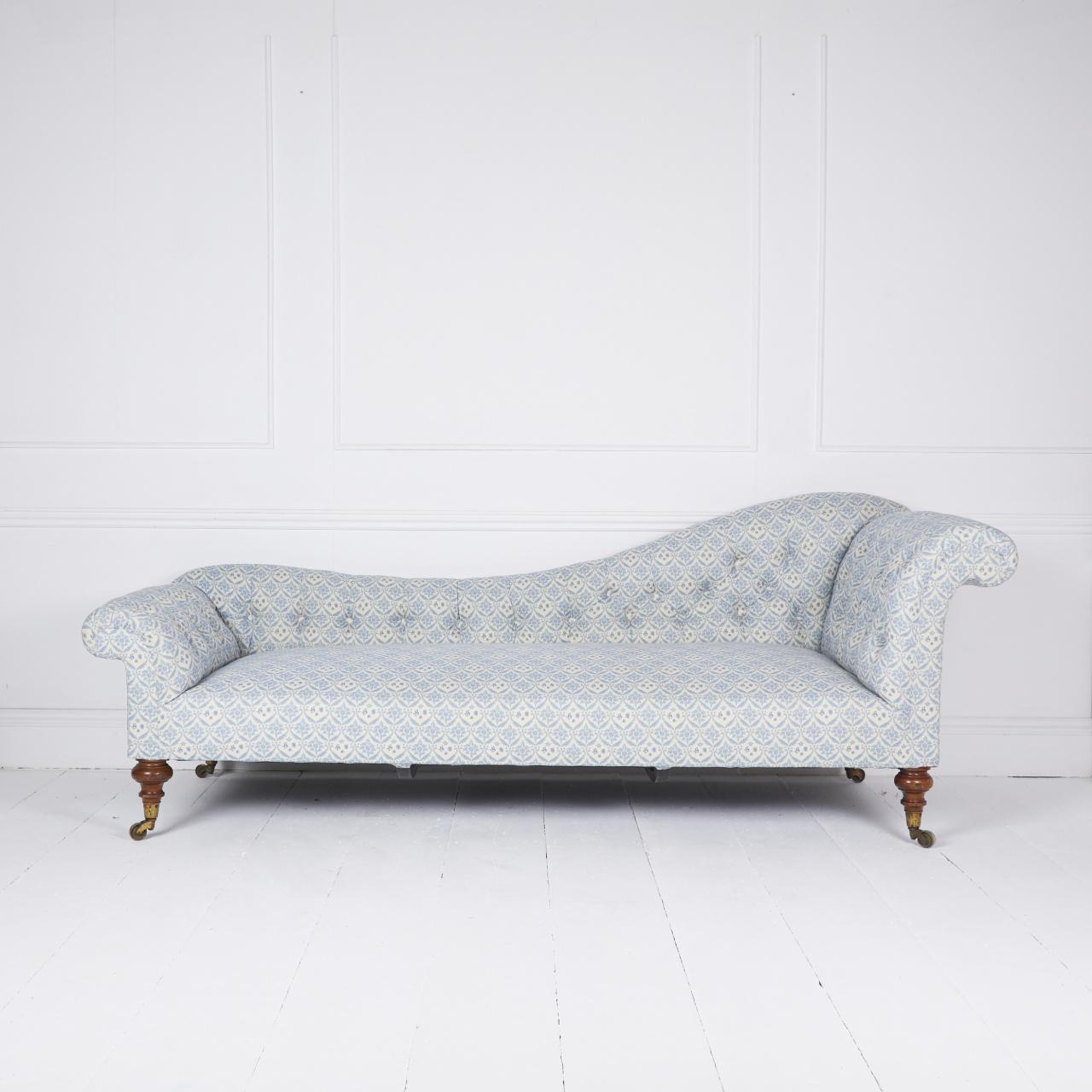 Gran sofá chaise longue Howard and Sons Inglés en venta
