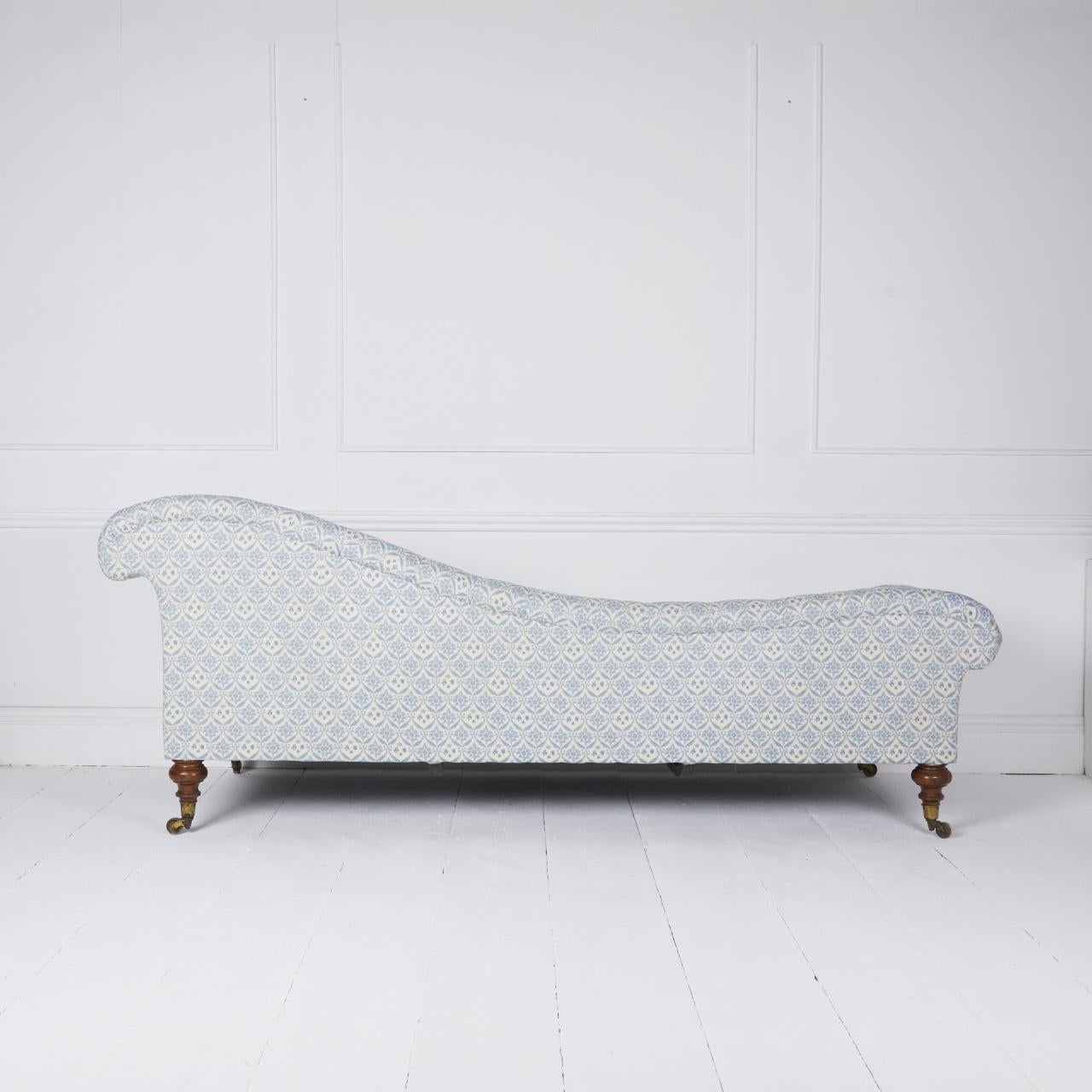 Gran sofá chaise longue Howard and Sons en venta 2