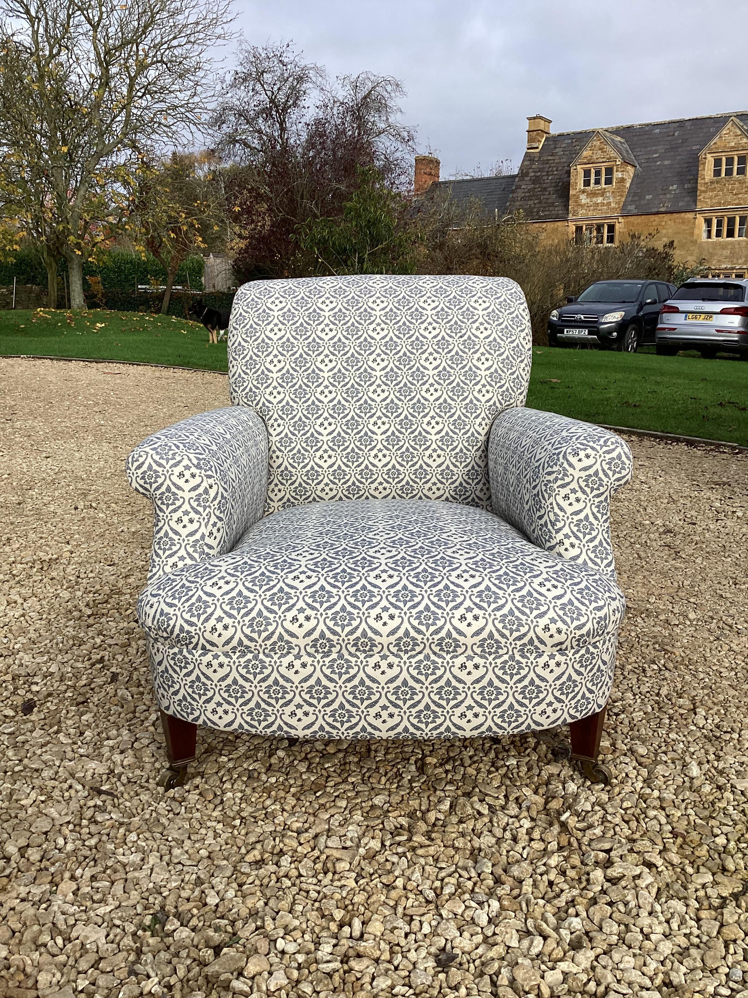 English Large Howard & Sons Club Armchair For Sale