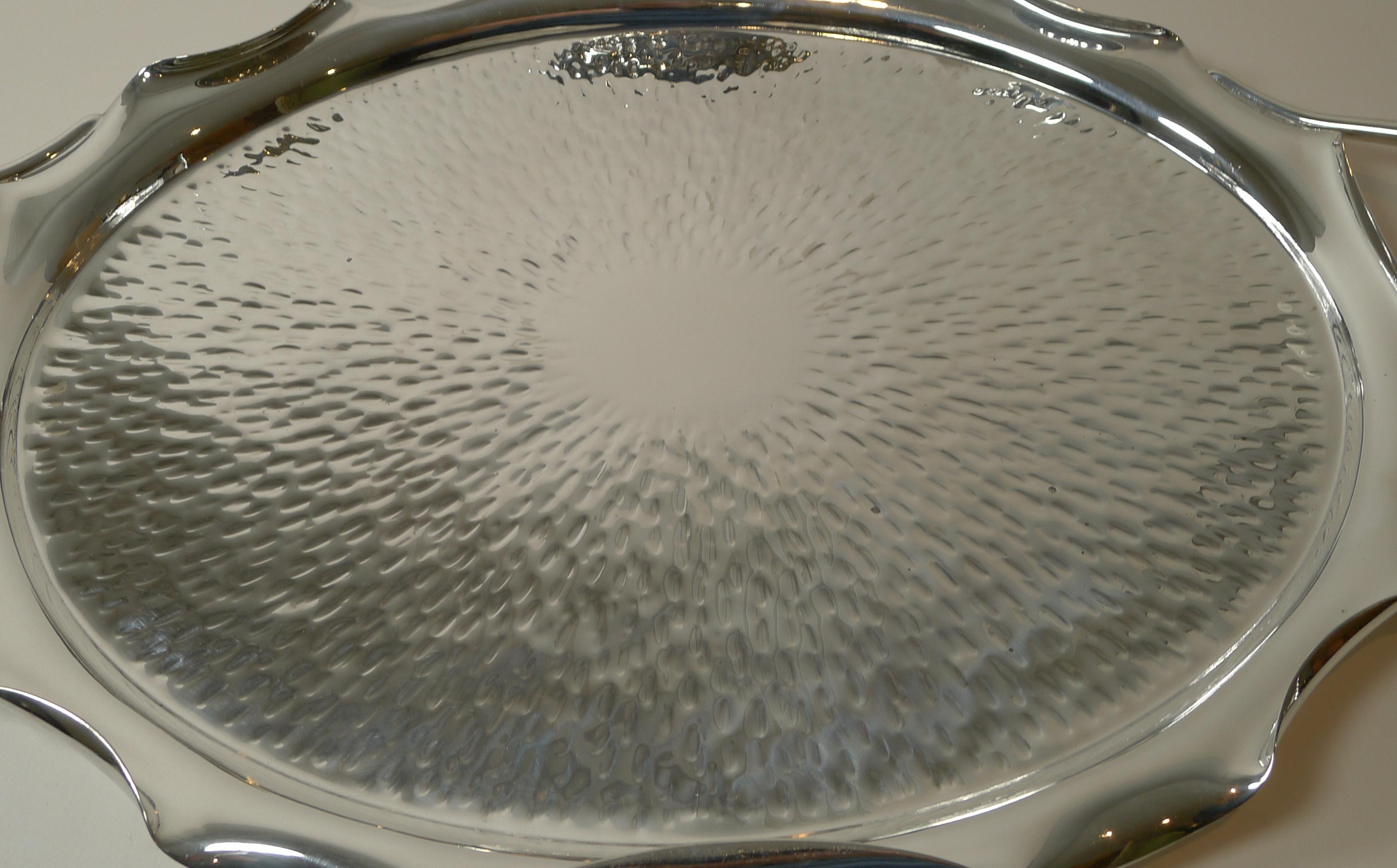 Late 19th Century Large Hukin and Heath Silver Plated Serving Tray, c.1890