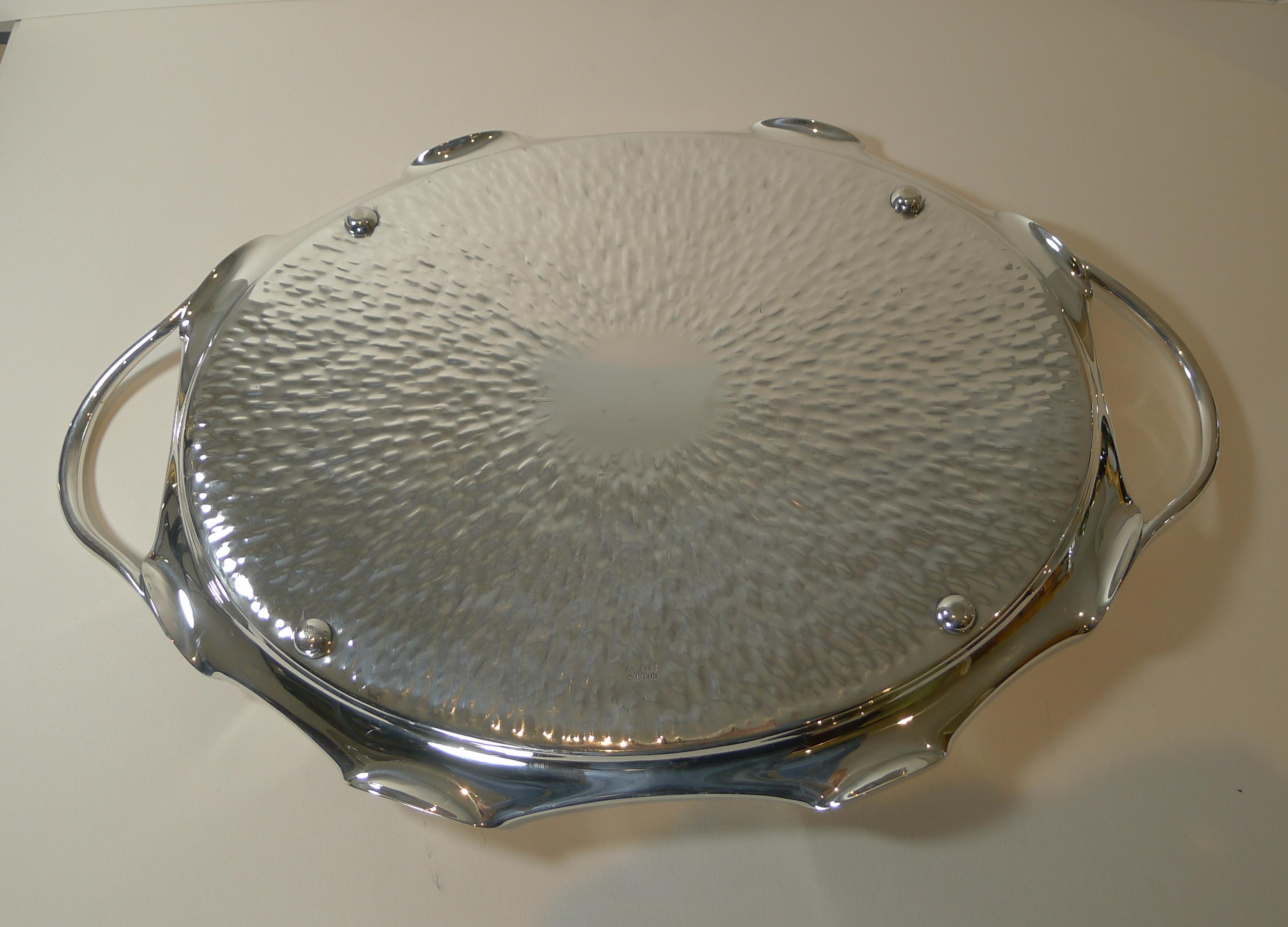 Large Hukin and Heath Silver Plated Serving Tray, c.1890 1