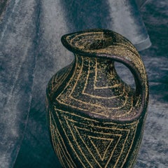 Large Hungarian Ceramic Pitcher with Geometric Motifs, 1960s - 5 Available