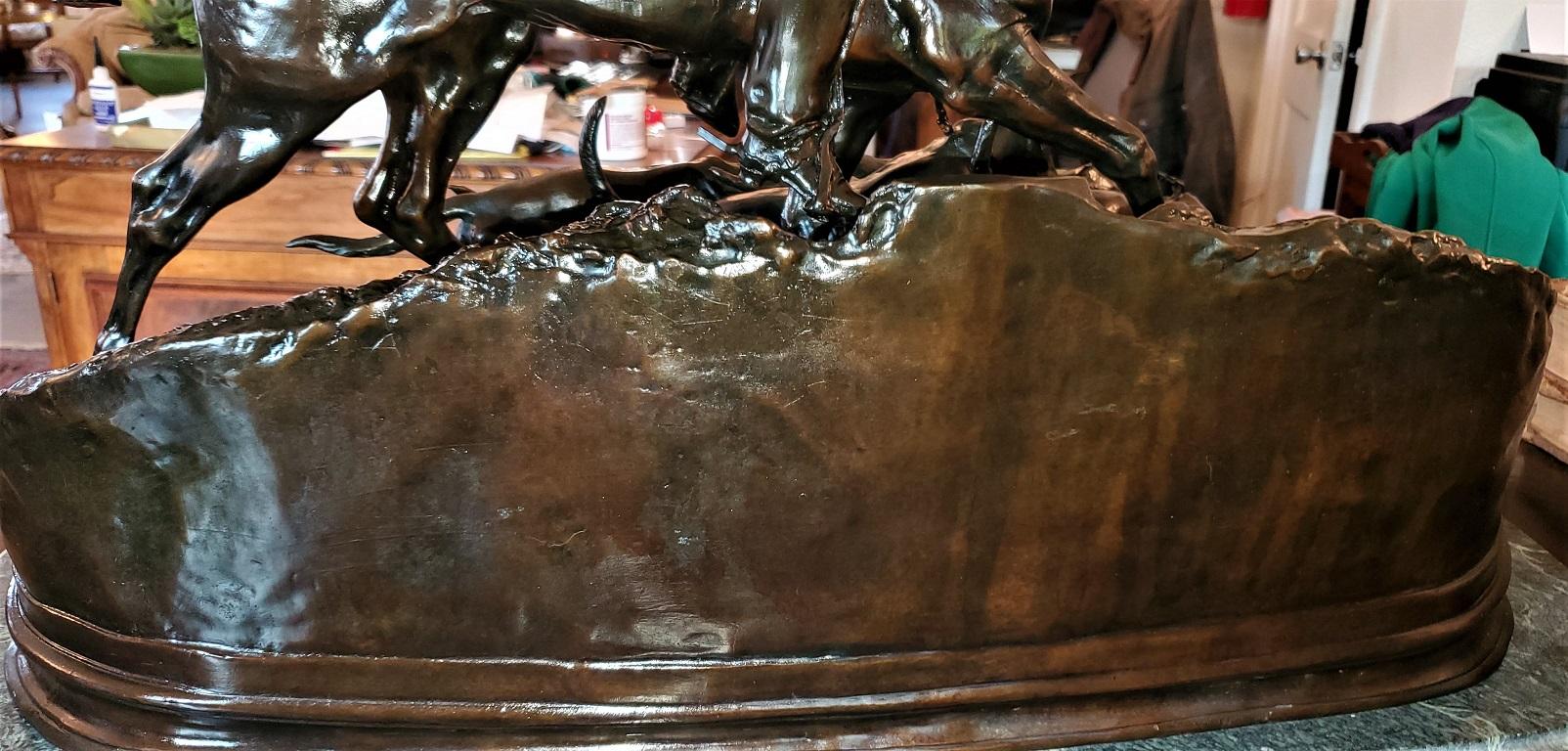 Gran escultura de bronce 