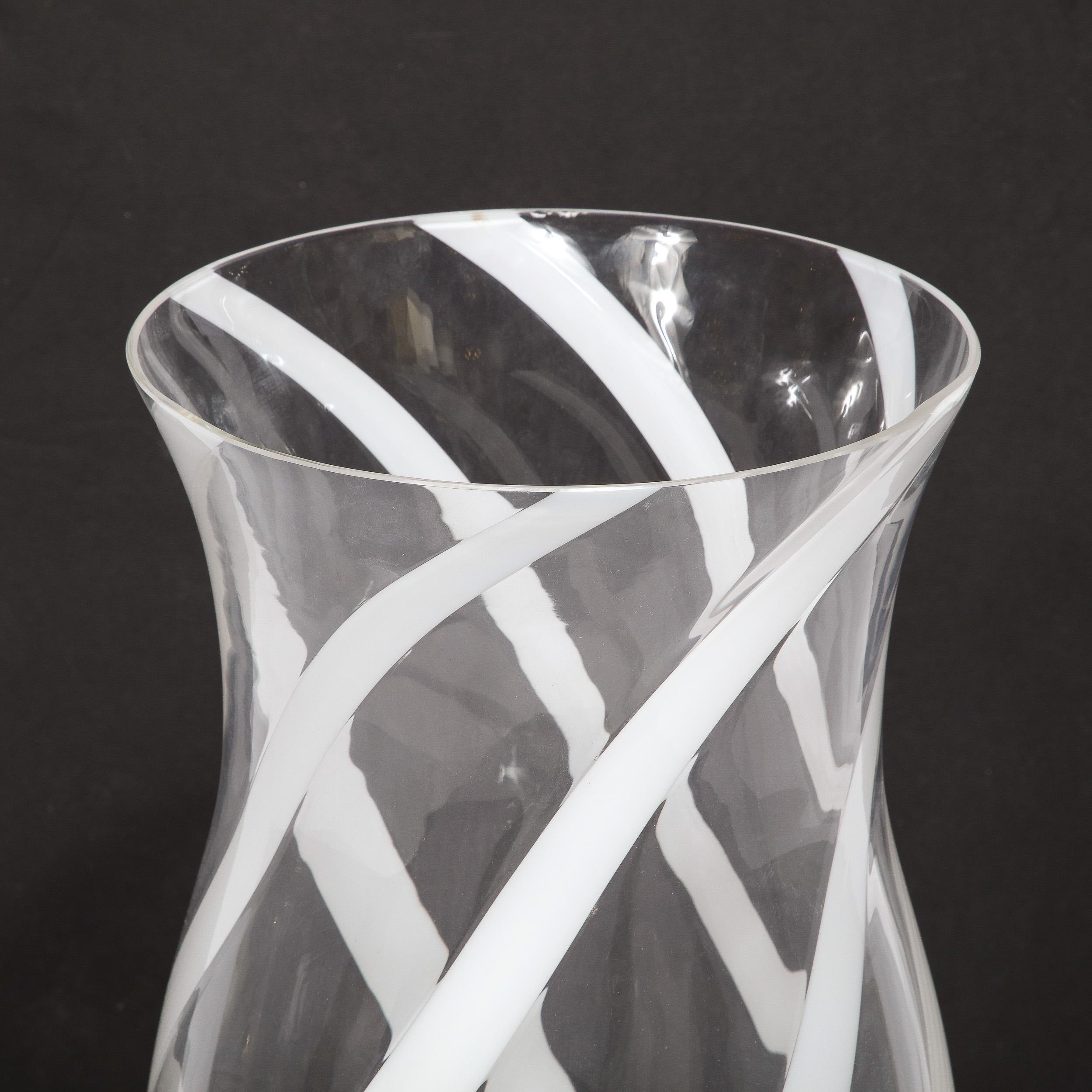 Large Hurricane Candle Holders in Hand Blown Murano Transluscent Glass 6