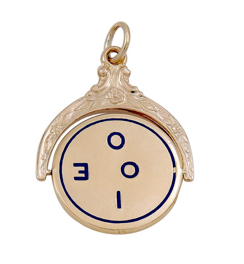 enamel spinner charm