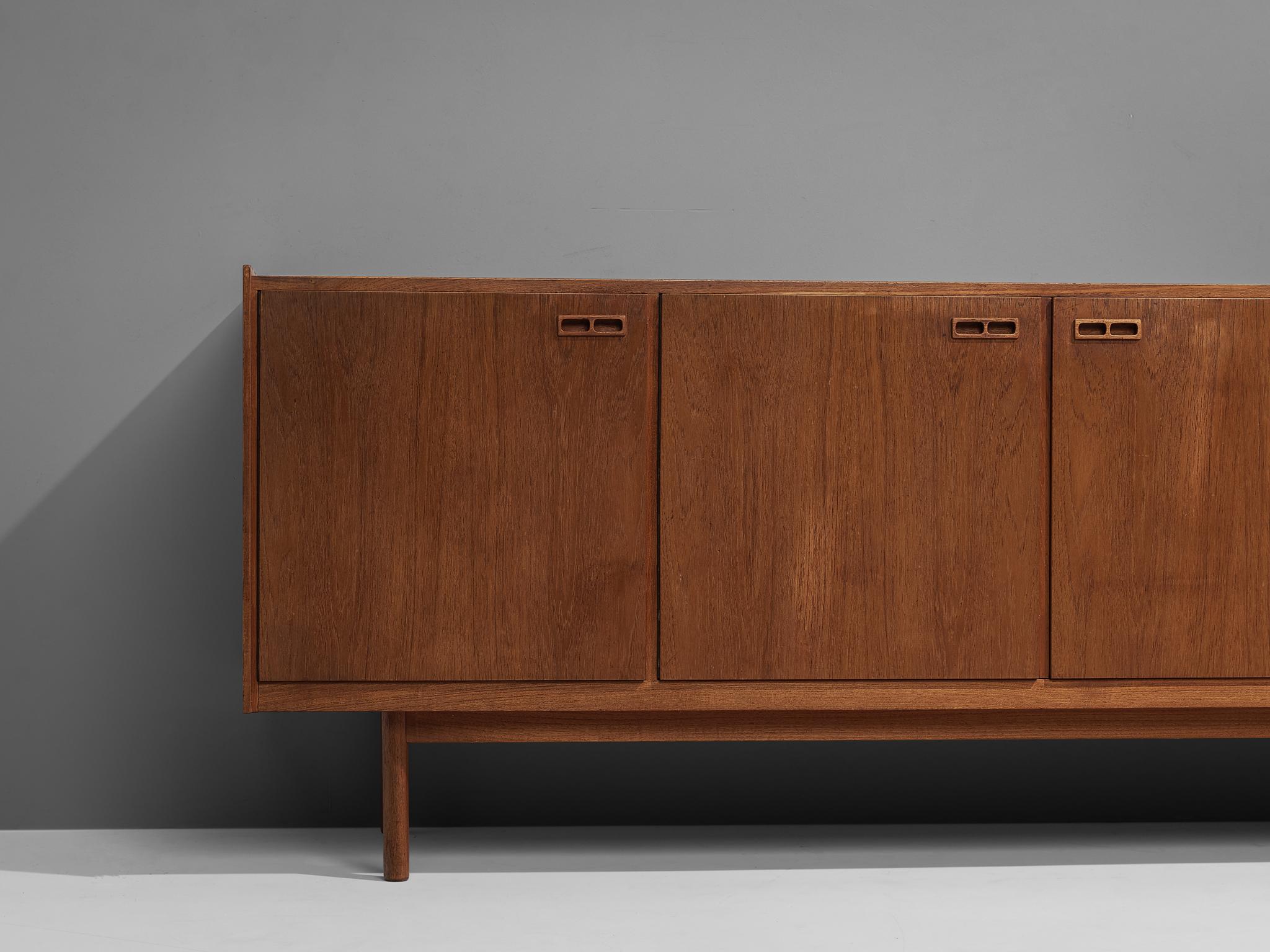 Large Ib Kofod-Larsen Sideboard in Teak with Five Doors 4